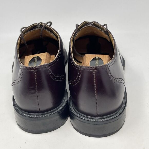 Rockport Waitsfield Cap Toe Shoes Mens 11 Burgundy Wine Leather Brogue Oxford